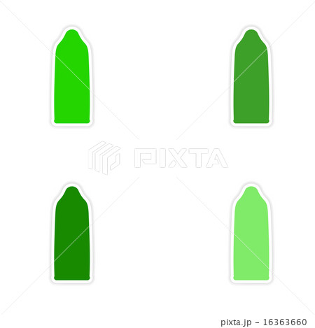 assembly realistic sticker design on paper condom 16363660