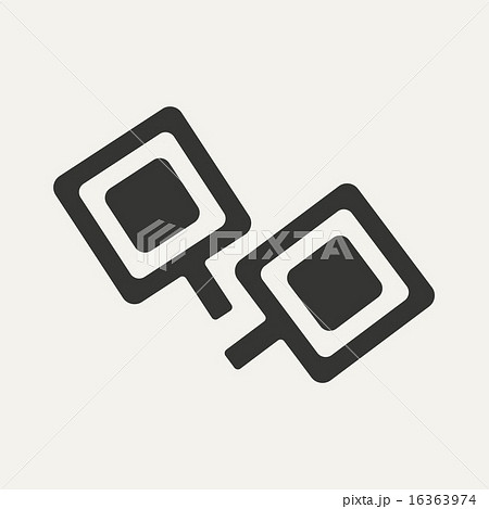 Flat in black and white mobile application cufflinks Flat in black and white mobile application cufflinks 16363974