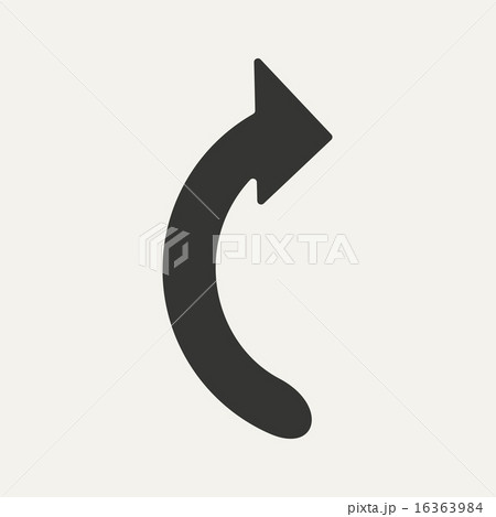 Flat in black and white mobile application arrow 16363984