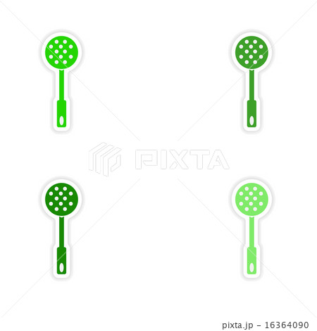 assembly realistic sticker design on paper strainer 16364090