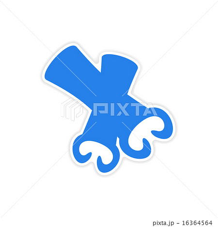 icon sticker realistic design on paper cinnamon 16364564