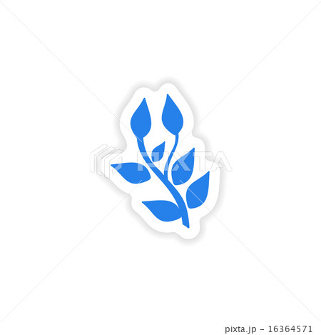 icon sticker realistic design on paper basil 16364571