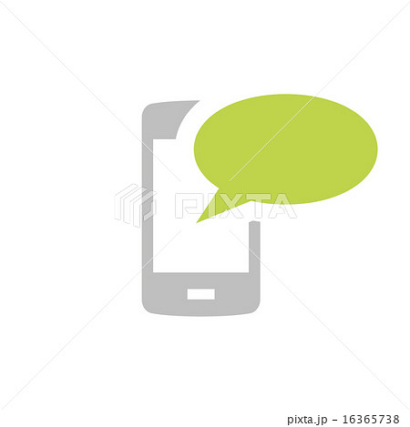 smart phone with communication bubble smart phone with communication bubble 16365738