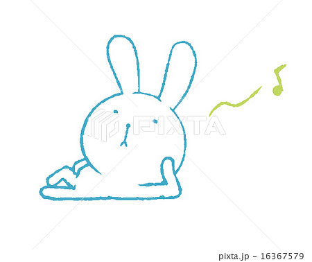 リラックスするウサギのイラスト素材 16367579 Pixta