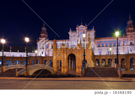 Palace at Spanish Square in Sevilla Spain 16368190