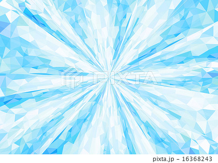 キュビズム背景_放射_淡青  16368243