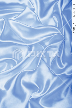 Smooth elegant blue silk or satin as background 16369191