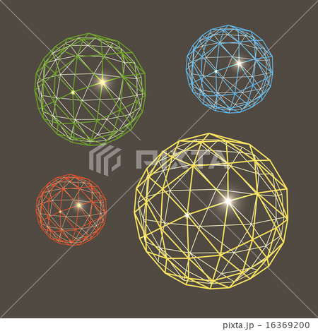 Abstract geometric sphere collection 16369200