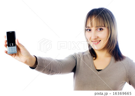 Girl with mobile phone 16369665