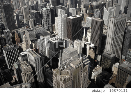 Aerial view of Chicago downtown Aerial view of Chicago downtown 16370131