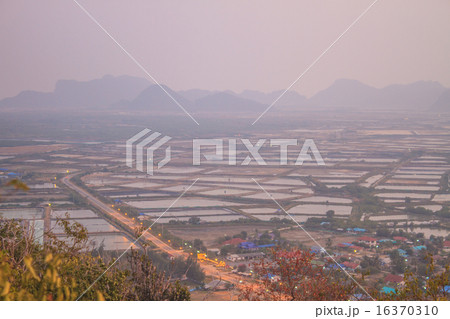 Shrimp farms and limestone mountains Shrimp farms and limestone mountains 16370310