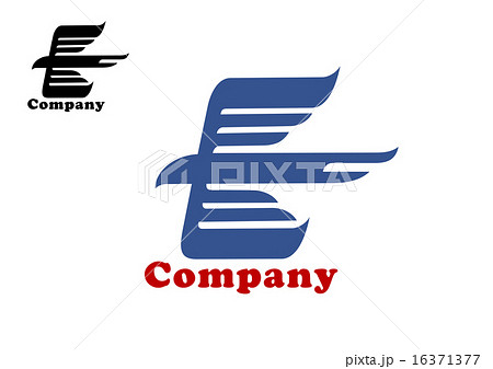 Bird abstract emblem template with flying eagle 16371377