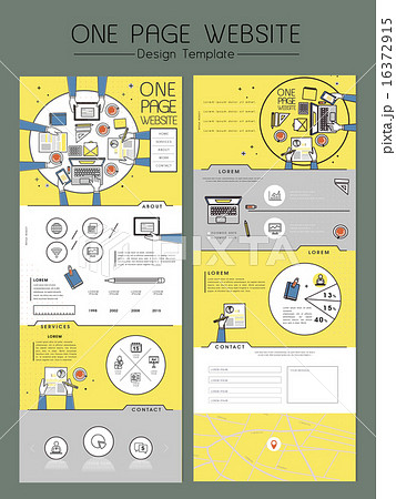 サイト ウェブデザイン Webサイトのイラスト素材 16372915 Pixta