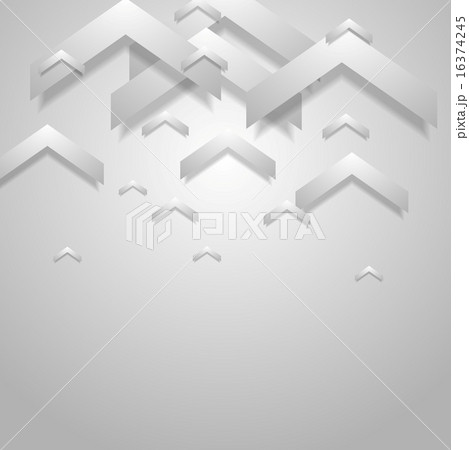 Grey geometric corporate background with arrows 16374245