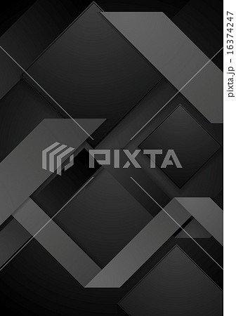Black abstract corporate geometric background 16374247