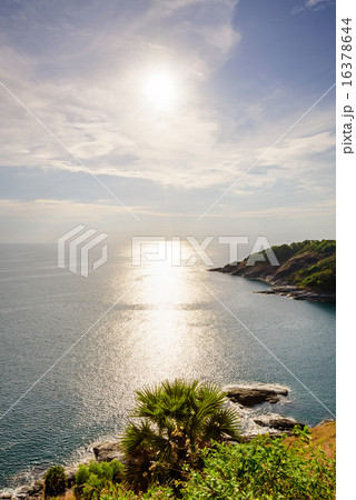 High angle view island and sea at Laem Phromthep 16378644