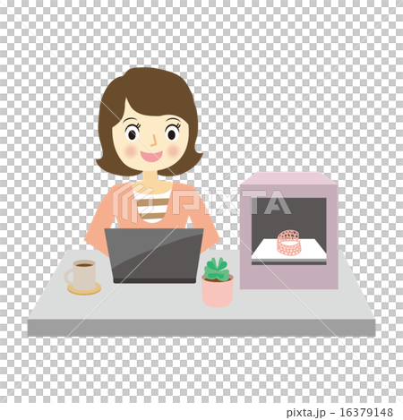 A woman printing a three-dimensional object using a 3D printer A woman printing a three-dimensional object using a 3D printer 16379148