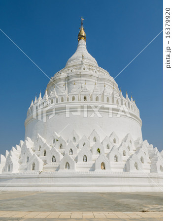 White pagoda of Hsinbyume, Myanmar 16379920