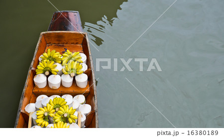Tropical fruits for sale on floating market 16380189