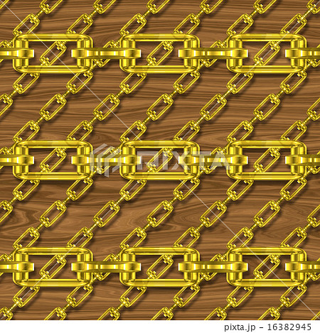Iron chains with wood seamless texture 16382945
