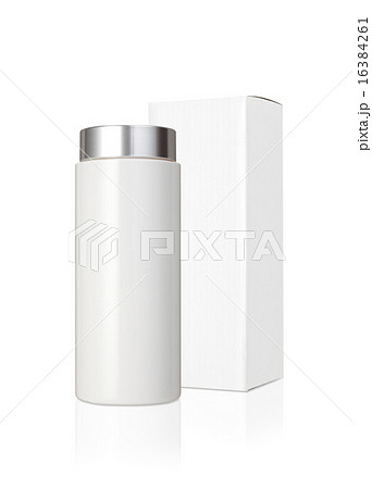 白いサプリメントのボトルとパッケージ 16384261