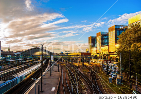 Train station of Lille on afternoon 16385490