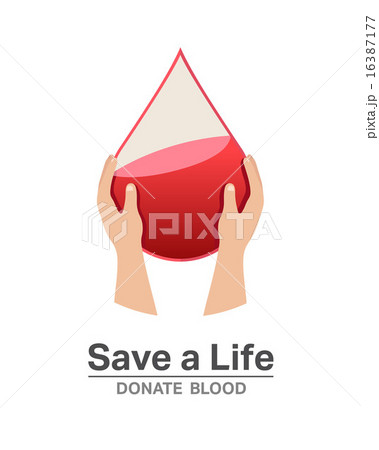 Save a life donate blood vector 16387177