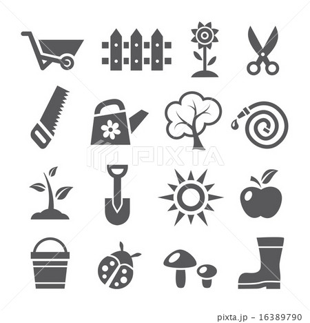 Gardening icons 16389790