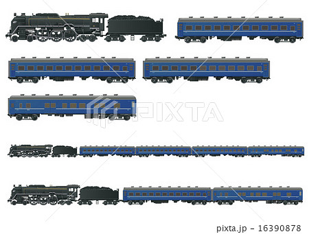蒸気機関車イラストのイラスト素材 16390878 Pixta