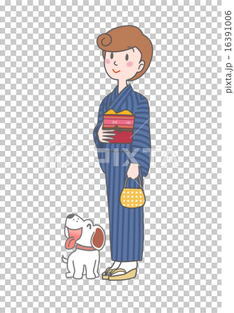 和服的插圖 16391006