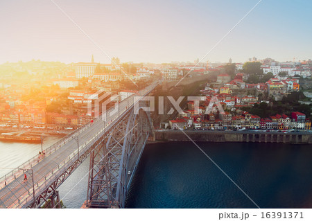 old town of Porto at sunset, Portugal 16391371