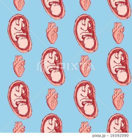 Sketch baby and heart in vintage style Sketch baby and heart in vintage style 16392090