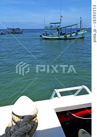 boat prow blue lagoon   in thailand kho 16393553