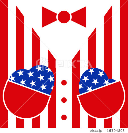 suit with hearts in pockets and bow tie 16394803