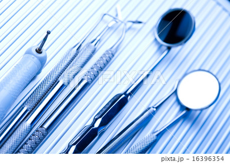 Dental tools, bright colorful tone concept 16396354