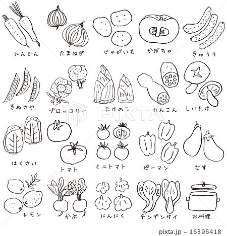 50 食べ物 イラスト 手書き