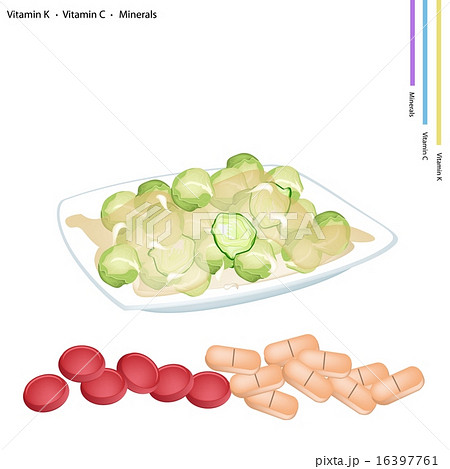 Stir Fried Brussels with Vitamin K and Vitamin C 16397761