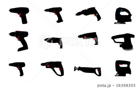 Drill, Jig Saw and other Power Tools. Vector Illustration. Drill, Jig Saw and other Power Tools. Vector Illustration. 16398303