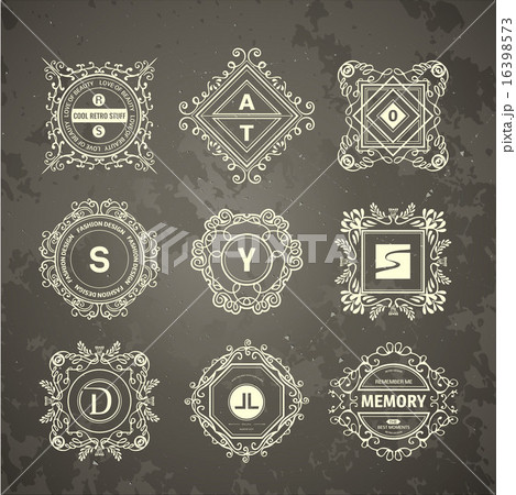 Monogram  luxury logo template 16398573