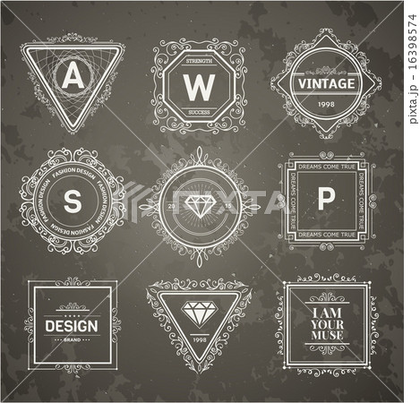Monogram luxury logo template Monogram luxury logo template 16398574