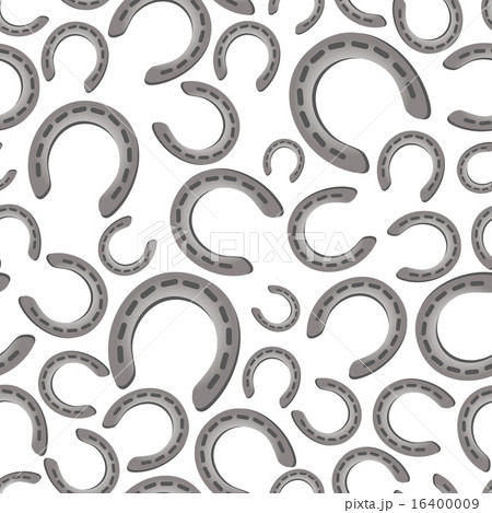 silver metal horseshoe seamless white pattern silver metal horseshoe seamless white pattern 16400009
