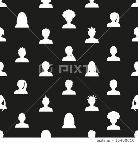men and women head simple avatar icons pattern men and women head simple avatar icons pattern 16400010