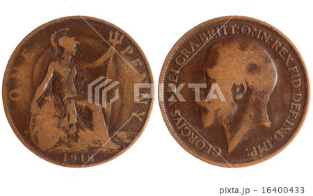 antique coin of great britain 1918 year antique coin of great britain 1918 year 16400433