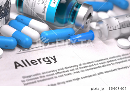 Diagnosis - Allergy. Medical Concept. 3D Render. Diagnosis - Allergy. Medical Concept. 3D Render. 16403405