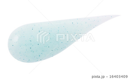 Blue colour gel drop on background Blue colour gel drop on background 16403409