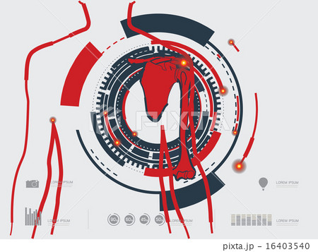 vector illustration of the shoulder pain 16403540