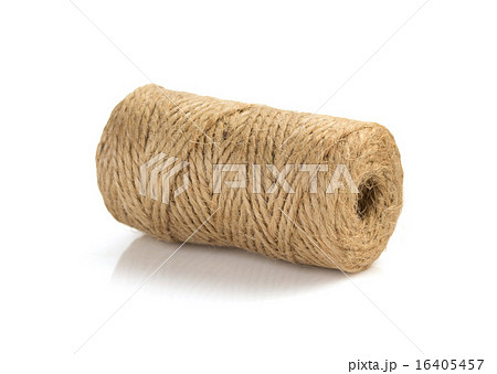 roll of twine cord and thread on white roll of twine cord and thread on white 16405457