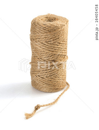 roll of twine cord and thread on white roll of twine cord and thread on white 16405458