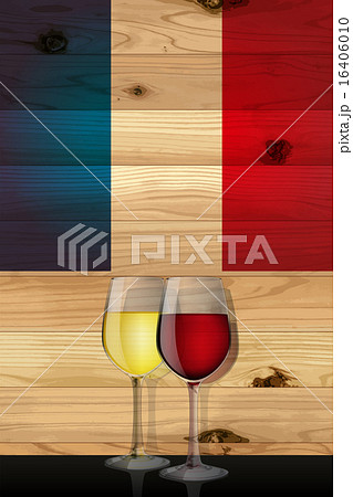 Bastille Day (Board and flag and wine) 16406010