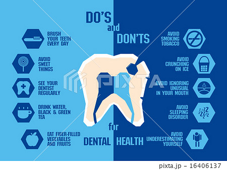 Info graphic for dental health , blue tone Info graphic for dental health , blue tone 16406137